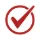 red checkmark indicating service is available